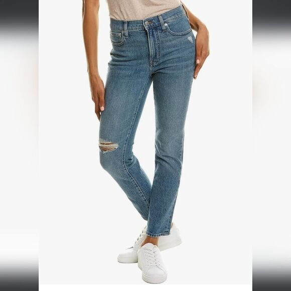 Madewell Denim - NWT Madewell The Mid-Rise Perfect Vintage Jean : Knee-Rip Edition SIZE 25